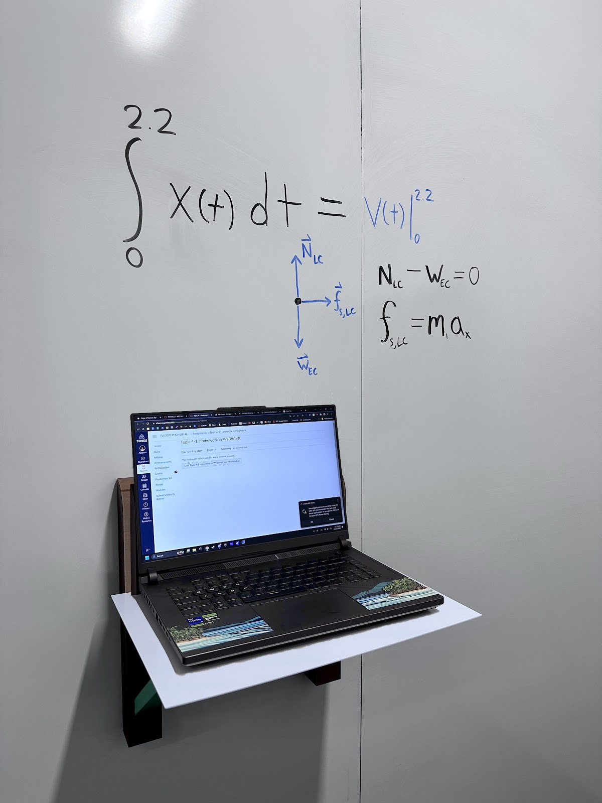 Magnetic Whiteboard Desk